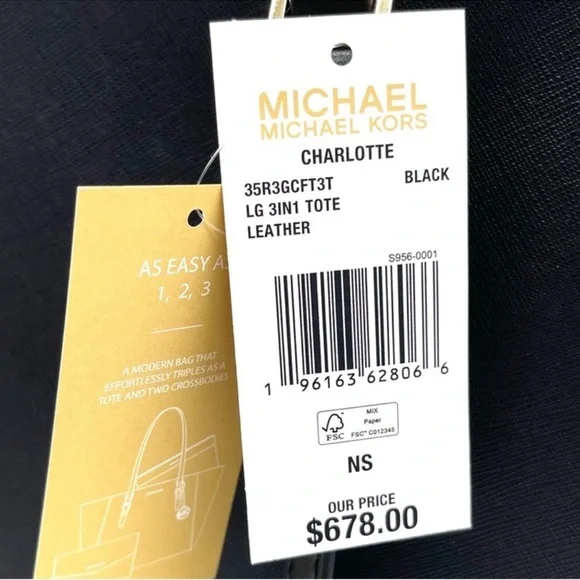 Michael Kors Large Charlotte 3 in 1 Tote Bag | CHOOSE & PICK - Picture 13 of 15